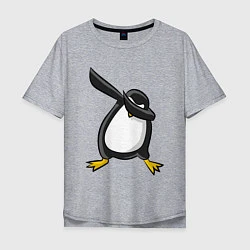 Футболка оверсайз мужская DAB Pinguin, цвет: меланж