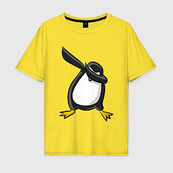 Футболка оверсайз мужская DAB Pinguin, цвет: желтый