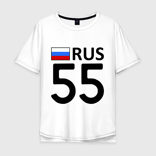Мужская футболка оверсайз RUS 55 / Белый – фото 1