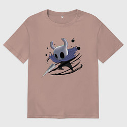 Футболка оверсайз мужская Hollow Knight, цвет: пыльно-розовый