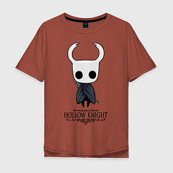 Футболка оверсайз мужская Hollow Knight, цвет: кирпичный