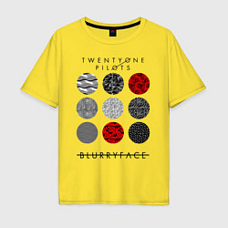 Мужская футболка оверсайз TOP: Blurryface