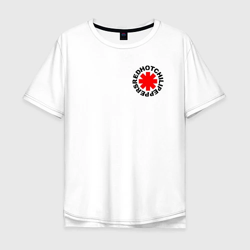 Мужская футболка оверсайз RED HOT CHILI PEPPERS / Белый – фото 1