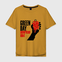 Мужская футболка оверсайз Green Day: American idiot