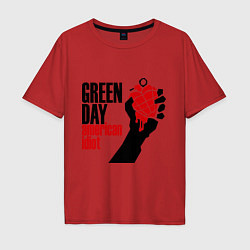 Мужская футболка оверсайз Green Day: American idiot