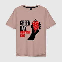 Мужская футболка оверсайз Green Day: American idiot