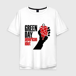 Мужская футболка оверсайз Green Day: American idiot
