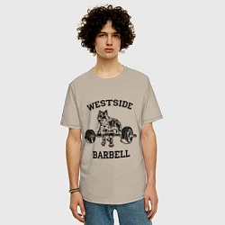 Футболка оверсайз мужская Westside barbell, цвет: миндальный — фото 2