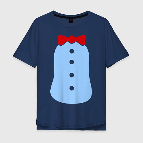 Мужская футболка оверсайз Костюм Пингвина / Тёмно-синий – фото 1
