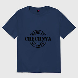 Футболка оверсайз мужская Made in Chechnya, цвет: тёмно-синий