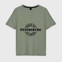 Мужская футболка оверсайз Made in Petersburg
