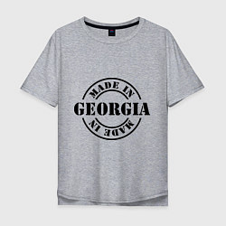 Мужская футболка оверсайз Made in Georgia (сделано в Грузии)
