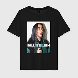 Футболка оверсайз мужская Billie Eilish, цвет: черный