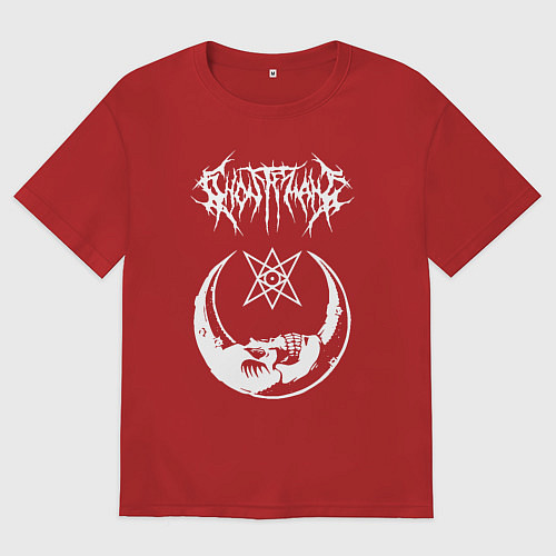 Мужская футболка оверсайз GHOSTEMANE / Красный – фото 1