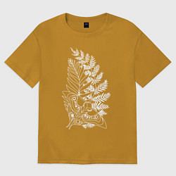 Футболка оверсайз мужская ОДНИ ИЗ НАС 2, цвет: горчичный