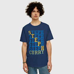 Футболка оверсайз мужская Steph Curry, цвет: тёмно-синий — фото 2