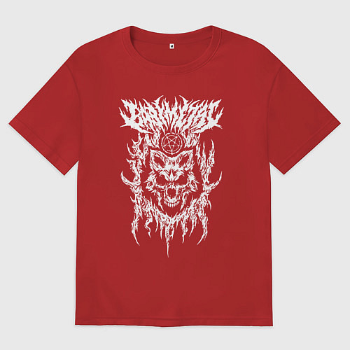 Мужская футболка оверсайз BABYMETAL / Красный – фото 1