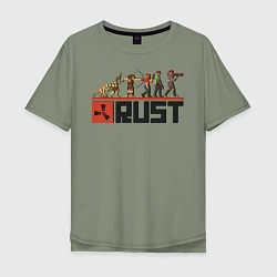 Мужская футболка оверсайз Evolution Rust