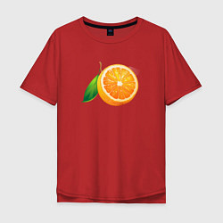 Мужская футболка оверсайз Апельсин