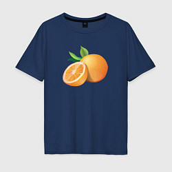 Мужская футболка оверсайз Апельсины
