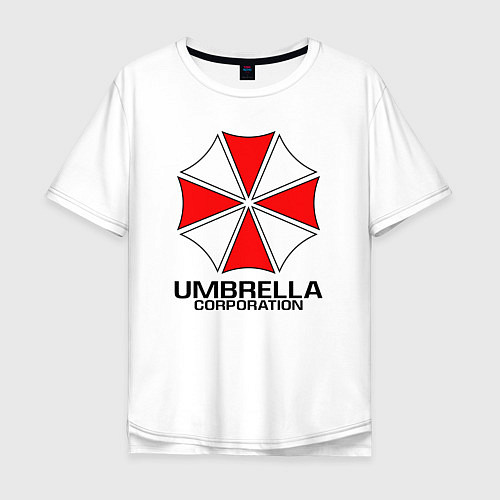 Мужская футболка оверсайз UMBRELLA CORP / Белый – фото 1