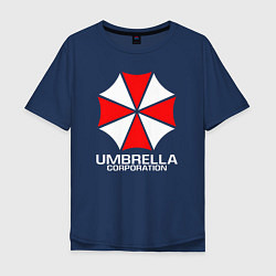 Футболка оверсайз мужская UMBRELLA CORP, цвет: тёмно-синий