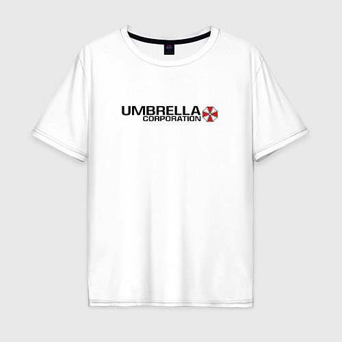 Мужская футболка оверсайз UMBRELLA CORP / Белый – фото 1