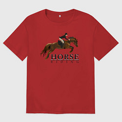 Мужская футболка оверсайз HORSE RIDING