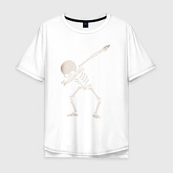 Футболка оверсайз мужская DAB Skeleton, цвет: белый