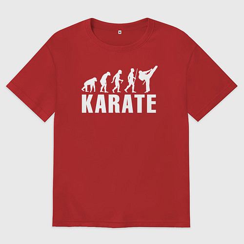 Мужская футболка оверсайз Karate Evolution / Красный – фото 1