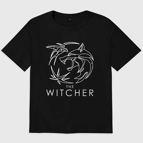 Мужская футболка оверсайз The Witcher / Черный – фото 1