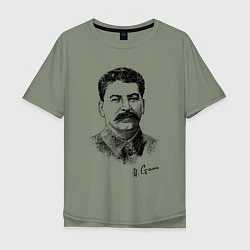 Мужская футболка оверсайз Товарищ Сталин