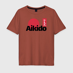 Мужская футболка оверсайз Aikido