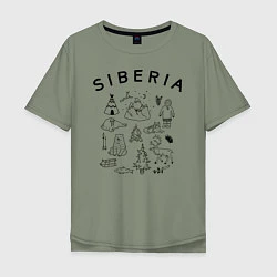 Мужская футболка оверсайз Siberia
