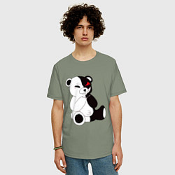 Футболка оверсайз мужская Monokuma, цвет: авокадо — фото 2