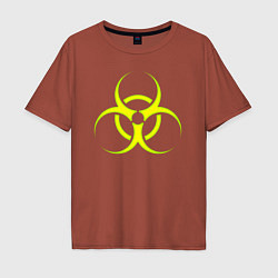 Мужская футболка оверсайз BIOHAZARD