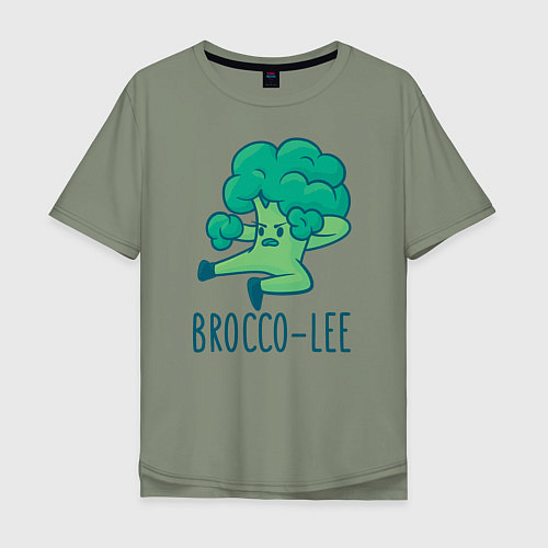 Мужская футболка оверсайз Brocco Lee / Авокадо – фото 1