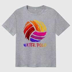 Мужская футболка оверсайз Мяч для водного поло