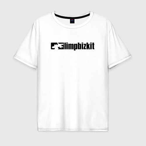 Мужская футболка оверсайз LIMP BIZKIT / Белый – фото 1