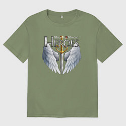 Футболка оверсайз мужская Heroes of Might and Magic, цвет: авокадо