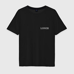 Мужская футболка оверсайз LONER