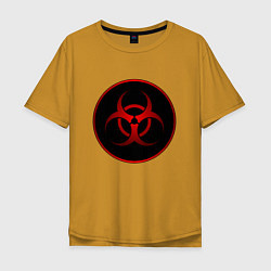 Мужская футболка оверсайз Biohazard