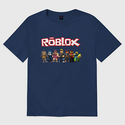 Футболка оверсайз мужская ROBLOX, цвет: тёмно-синий
