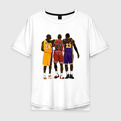 Мужская футболка оверсайз Kobe, Michael, LeBron