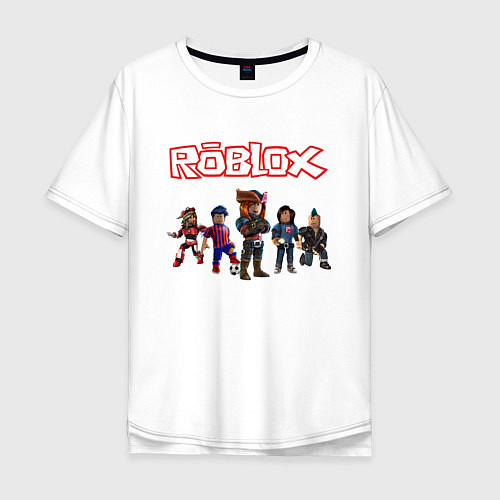 Мужская футболка оверсайз ROBLOX / Белый – фото 1