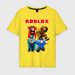 Футболка оверсайз мужская ROBLOX, цвет: желтый