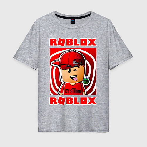 Мужская футболка оверсайз ROBLOX / Меланж – фото 1