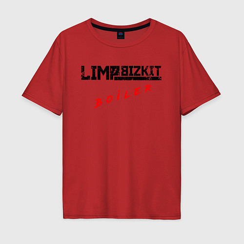 Мужская футболка оверсайз LIMP BIZKIT / Красный – фото 1
