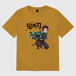 Мужская футболка оверсайз KIMETSU NO YAIBA