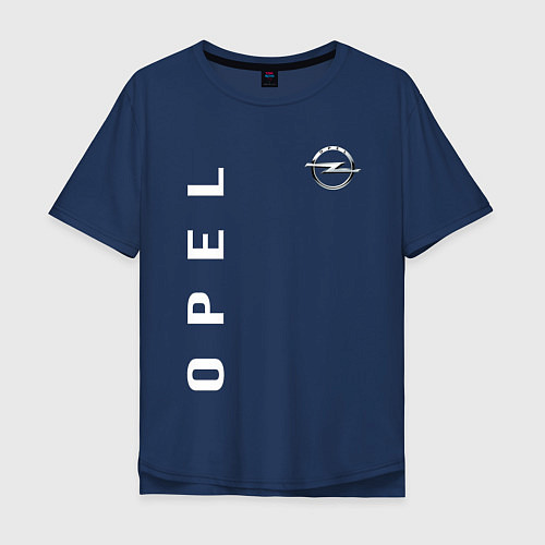 Мужская футболка оверсайз Opel / Тёмно-синий – фото 1